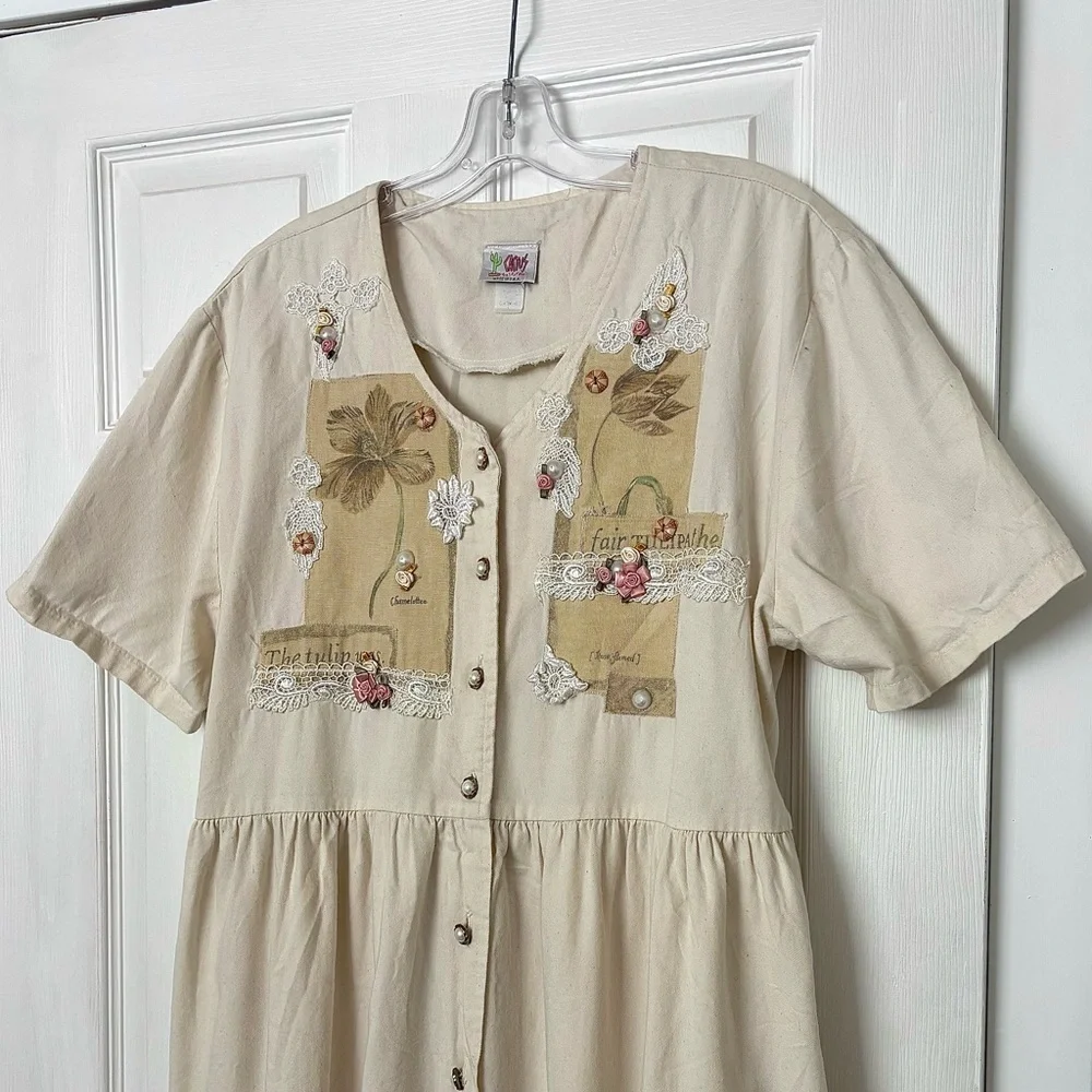 VINTAGE Cactus California Cotton Dress - Picture 2 of 10